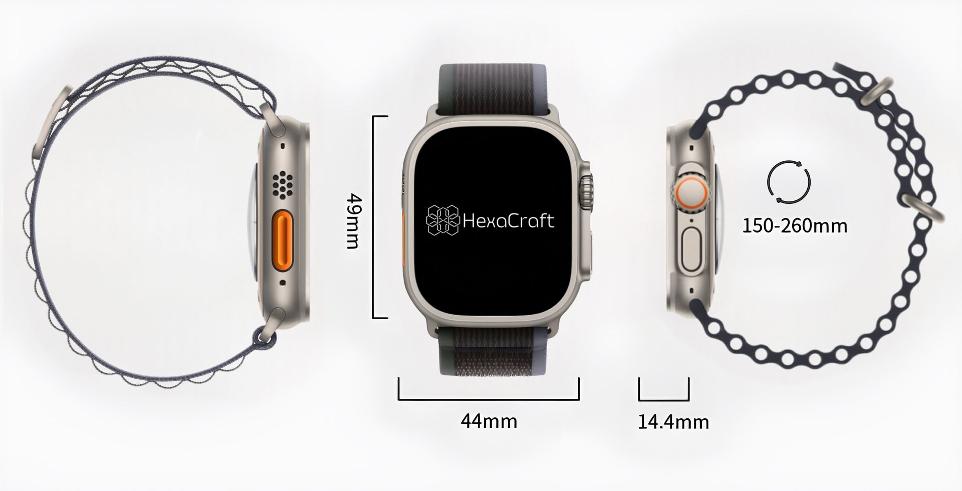 Ceas Smartwatch, Touchscreen, Ecran AMOLED, Asistent vocal, Monitorizarea starii de sanatate, Fitness, Meniu Waterfall, Cadran AI, Rezistent la apa si socuri, Silver