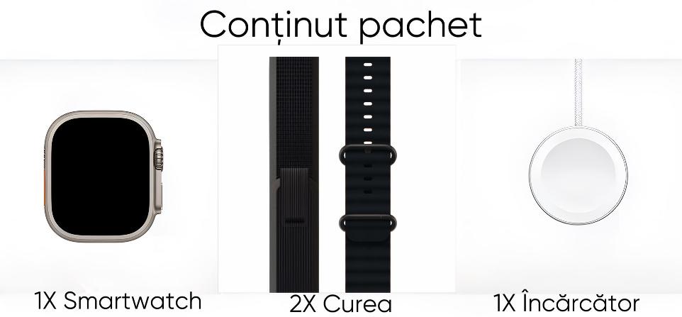 Ceas Smartwatch, Touchscreen, Ecran AMOLED, Asistent vocal, Monitorizarea starii de sanatate, Fitness, Meniu Waterfall, Cadran AI, Rezistent la apa si socuri, Silver