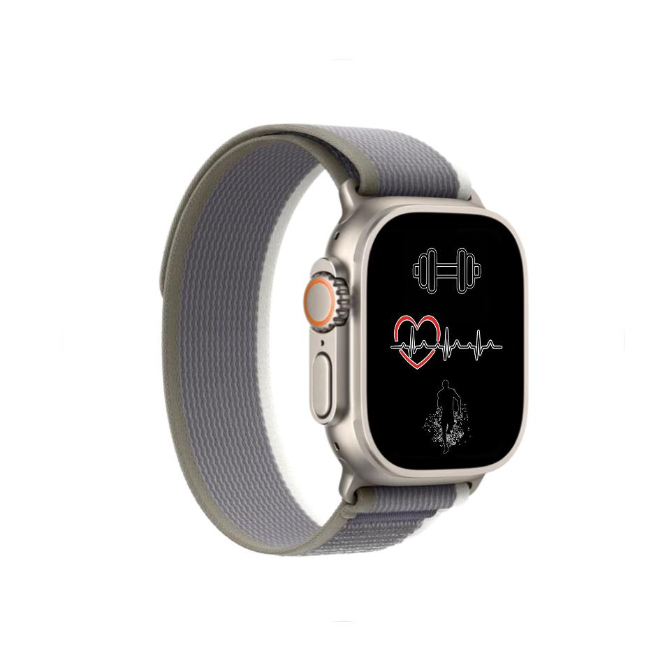 Ceas Smartwatch, Touchscreen, Ecran AMOLED, Asistent vocal, Monitorizarea starii de sanatate, Fitness, Meniu Waterfall, Cadran AI, Rezistent la apa si socuri, Gri