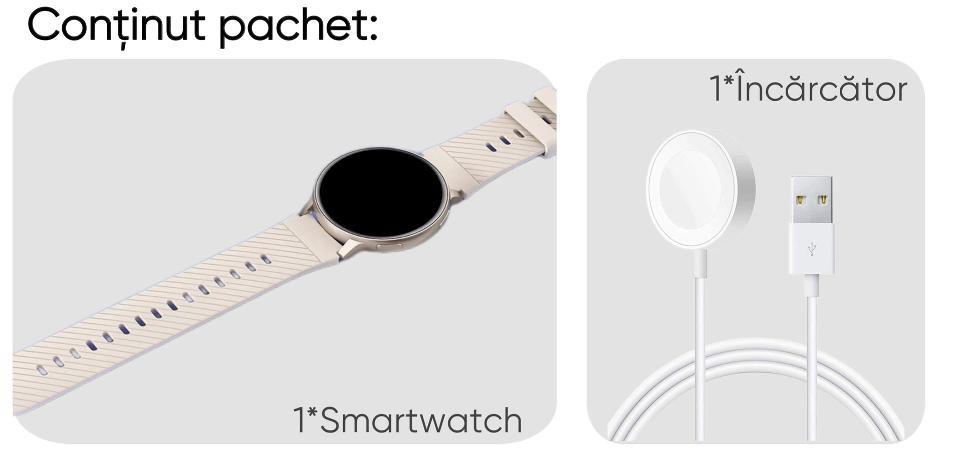 Ceas SmartWatch, HexaCraft, Touchscreen, SLIM, UniSex, Rezistent la apa si coliziuni, Monitorizarea starii de sanatate, Fitness, Durata de viata baterie 5 zile, Asistent vocal, Permite apeluri, Incarcare wireless, Silver