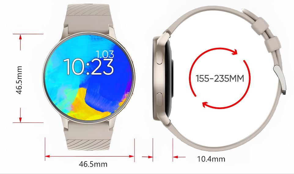Ceas SmartWatch, HexaCraft, Touchscreen, SLIM, UniSex, Rezistent la apa si coliziuni, Monitorizarea starii de sanatate, Fitness, Durata de viata baterie 5 zile, Asistent vocal, Permite apeluri, Incarcare wireless, Silver