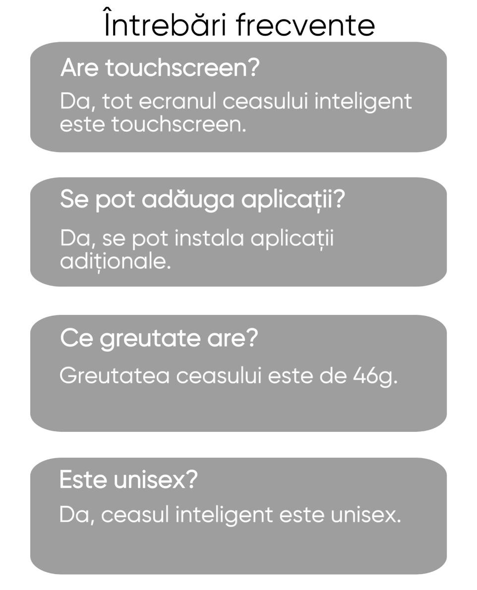 Ceas SmartWatch, HexaCraft, Touchscreen, SLIM, UniSex, Rezistent la apa si coliziuni, Monitorizarea starii de sanatate, Fitness, Durata de viata baterie 5 zile, Asistent vocal, Permite apeluri, Incarcare wireless, Silver