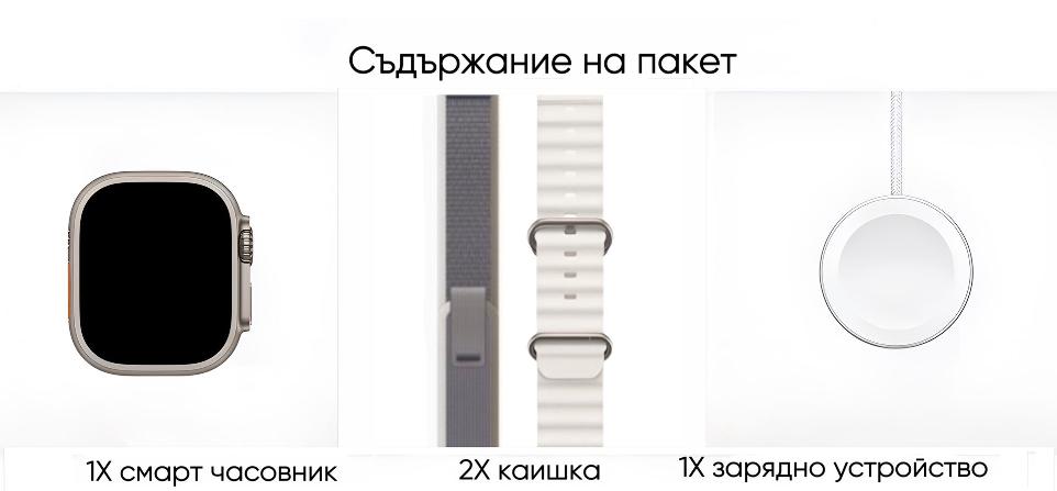 Смарт часовник, сензорен екран, AMOLED екран, гласов асистент, мониторинг на здравето, фитнес, водопадно меню, AI циферблат, водо- и удароустойчив, сив